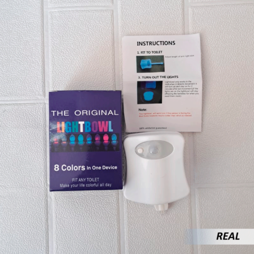 Luz led para inodoro con sensor de movimiento