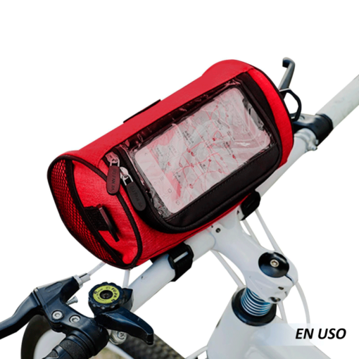 Bolsa impermeable porta celular para manillar