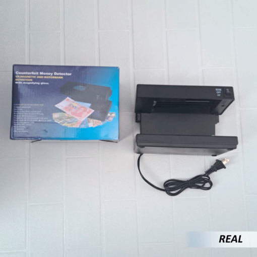 Detector de billetes falsos con luz UV