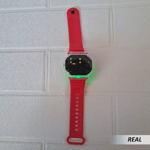 Reloj electrónico led con correa de arcoíris